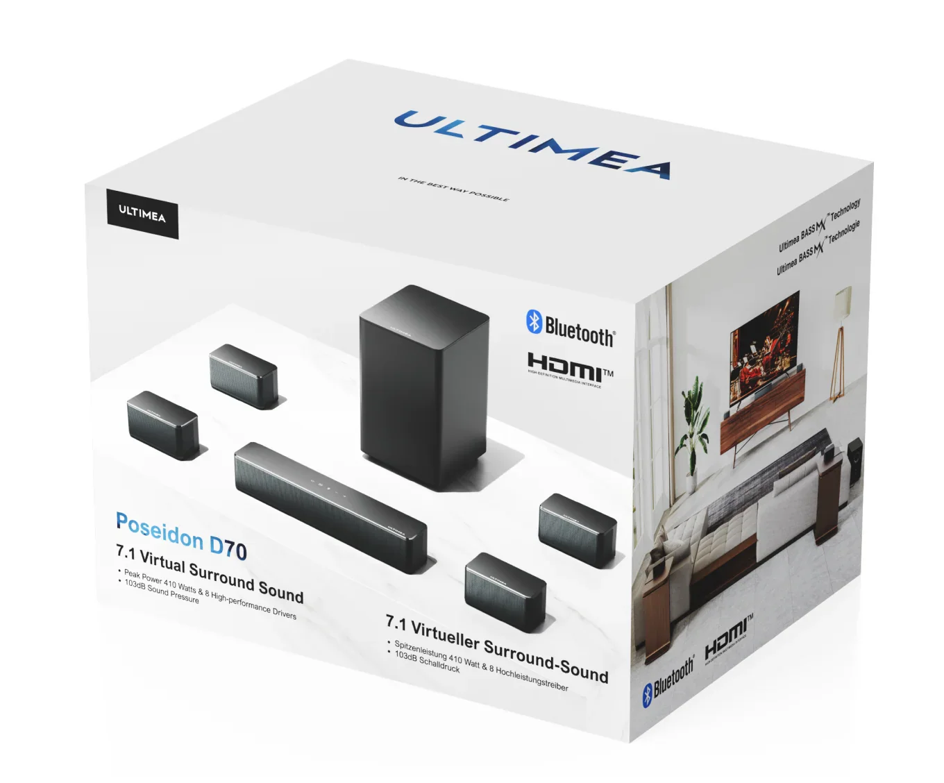 Poseidon D70 7.1 Soundbar - Image 5